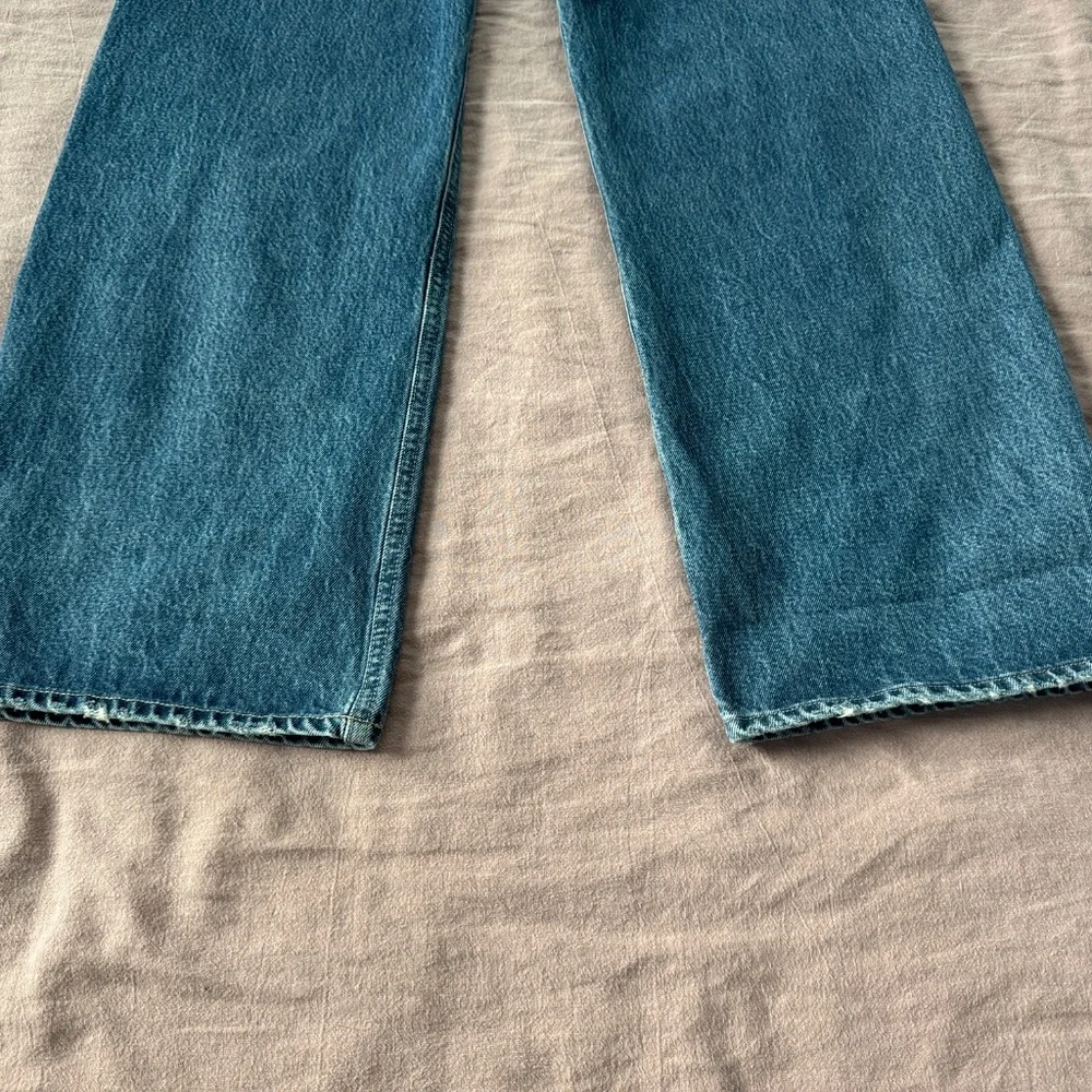 Citizens Of Humanity Wide Leg Blue Denim Jeans - Picture 7 of 13